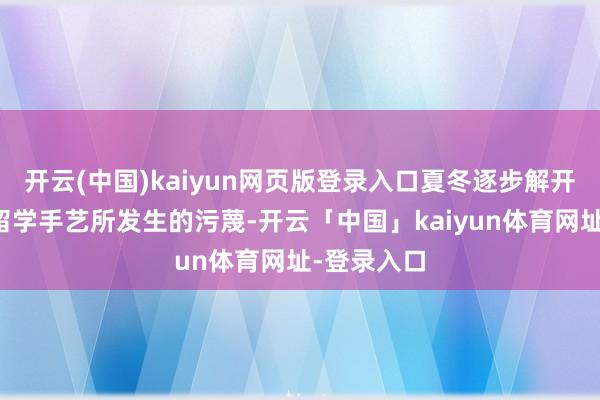 开云(中国)kaiyun网页版登录入口夏冬逐步解开了当初在留学手艺所发生的污蔑-开云「中国」kaiyun体育网址-登录入口